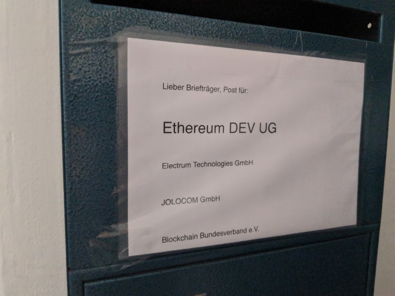 Ethereum Dev GmbH